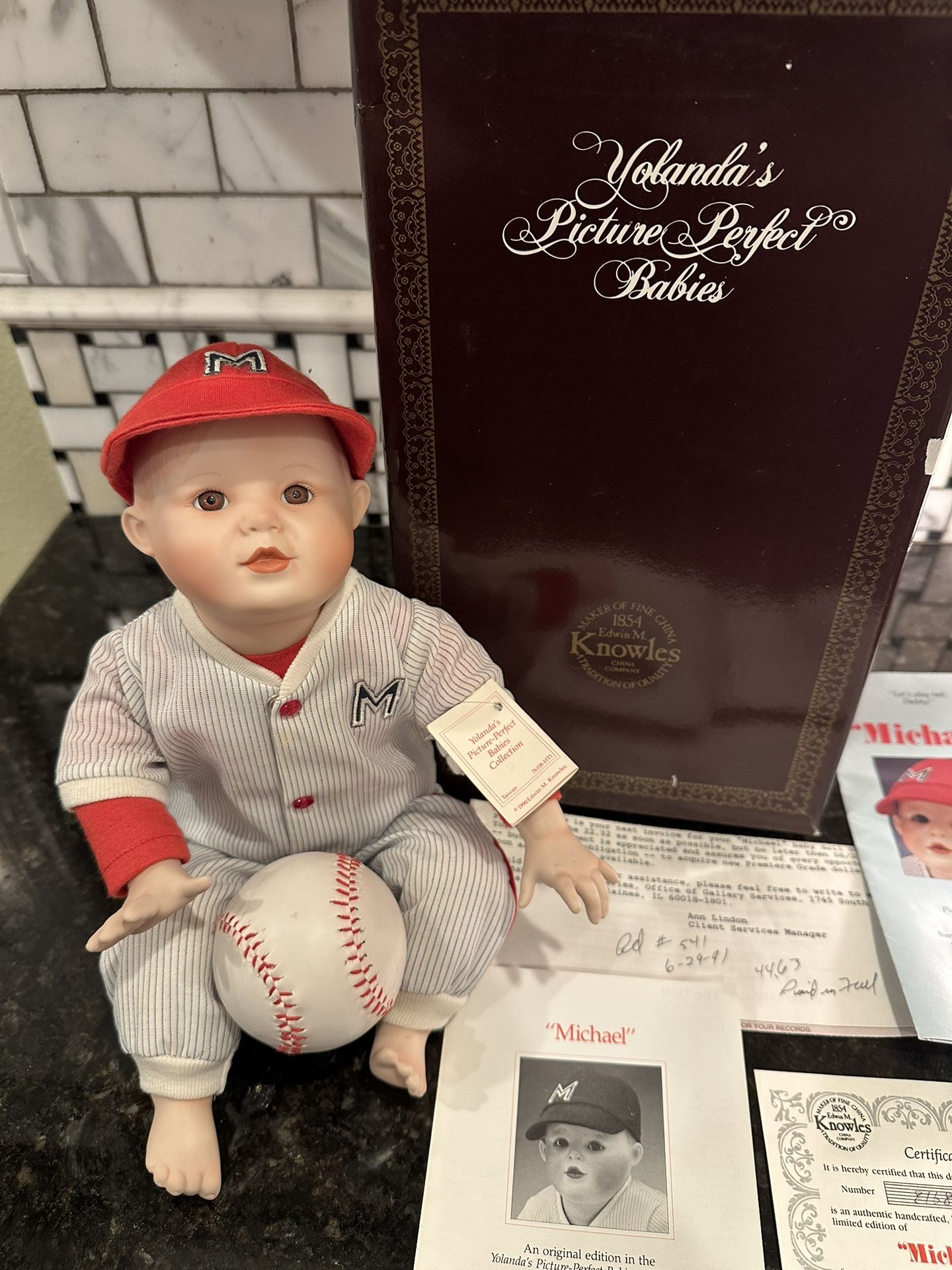 Vintage Doll Edwin M Knowles/Yolanda’s Picture Perfect Babies “Michael”