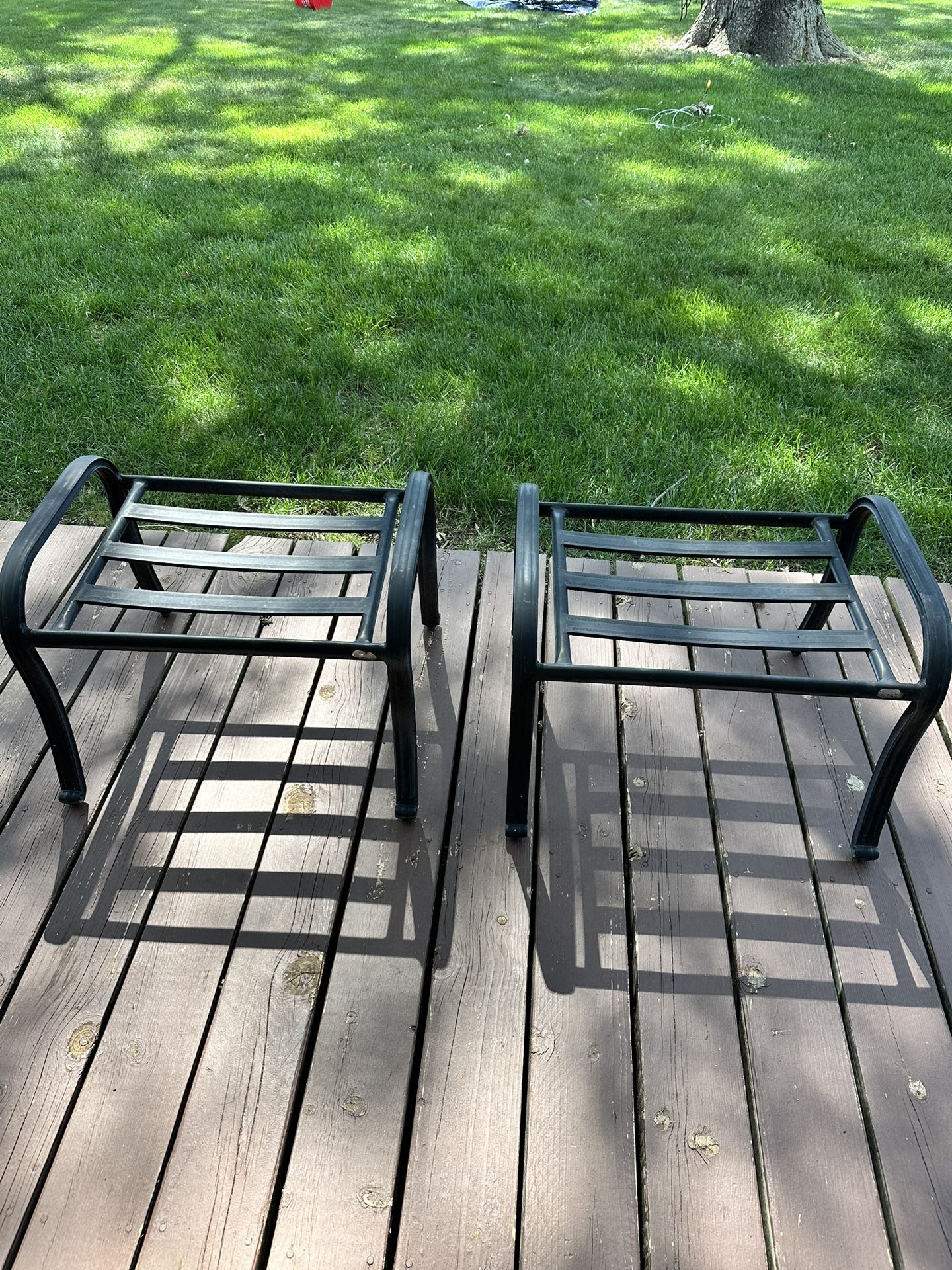2 Aluminum Foot Stools, $10 For Both