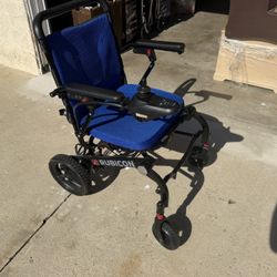 Rubicon Electric Mobility Scooter / Power Wheelchair – Blue & Black
