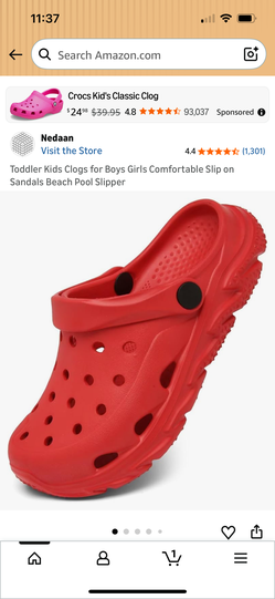 Toddler kids clogs for boys and girls