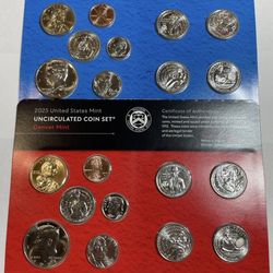 2025 - Uncirculated Philadelphia & Denver Mint Set Never Opened From Mint  Both LAST US Mint Lincoln Cents.