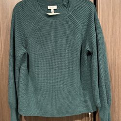 Jessica Simpson Green Woven Sweater (L)