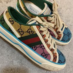 Gucci Multicolor Tennis Shoe 7 