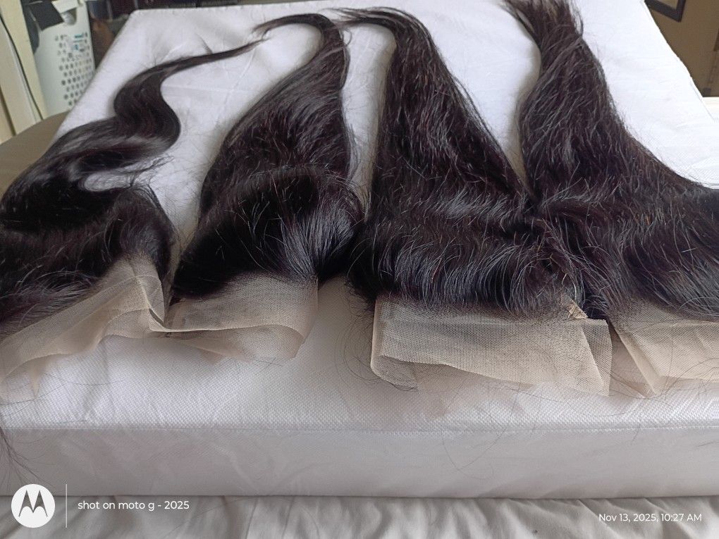 FRONTALS FOR SALE 13X6 HUMAN HAIR 18" AND 20 "