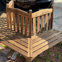 Gloster Brand Teak Outdoor Bench (half Circle)