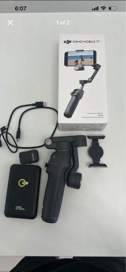 DJI Osmo Mobile 7P Smartphone Stabilizer plus charger adapter & tripod