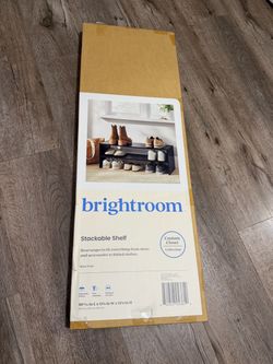 31” Brightroom stackable shelf- shoe rack (new in box)
