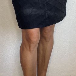 Nic + Zoe Criss Cross Design Pencil Mini Skirt, Black 8P