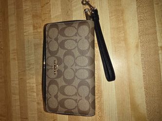 Coach Signature Wristlet Wallet