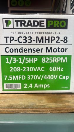 Condensing Fan Motor 1/3 to 1/5