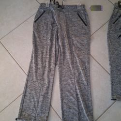 Tek Gear Medium Petite.  Sports Pants. Adjustable Cuffs. 