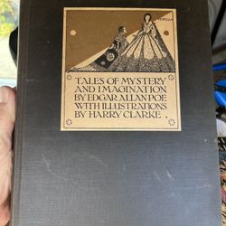 Early Edgar Allen Poe Book First Edition With Color And Monotone 