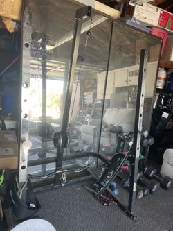 Squat Rack With Cable