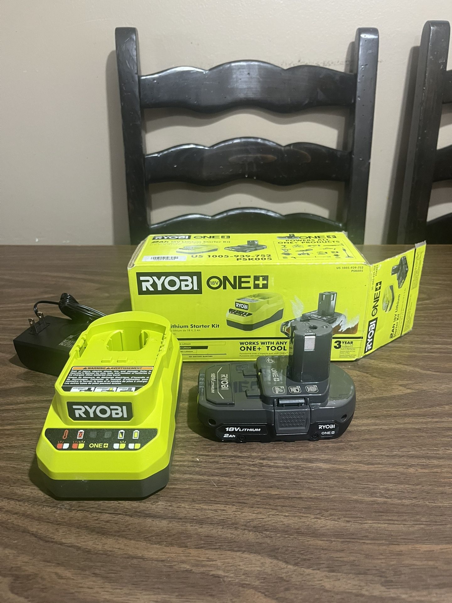 Ryobi 18v ONE+ 2.0 Battery & Charger Kit