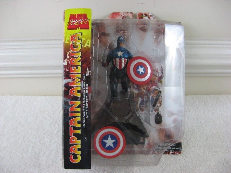 Marvel Select Captain America Collectors Edition Action Figure-New