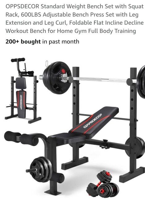 660lbs Upgraded Weight Bench
