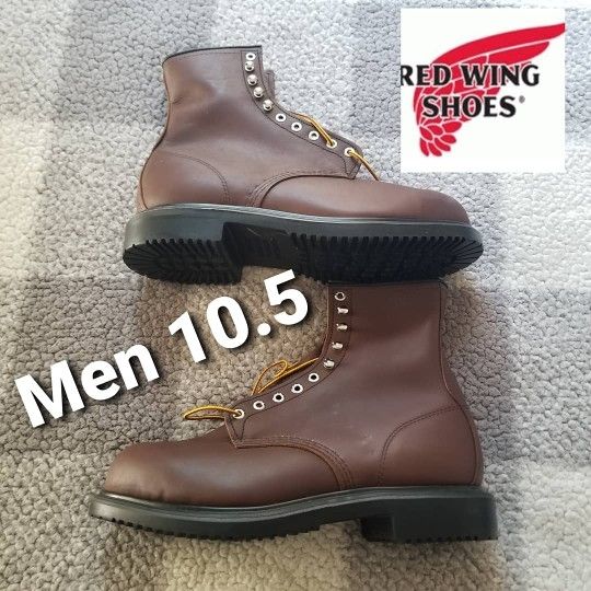 Red Wings Made In The USA steel Toe Boots Mens 10.5