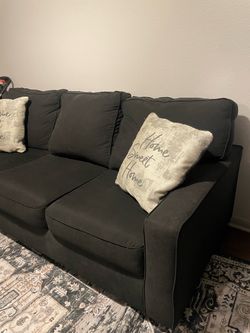 Dark Gray Fabric Sofa