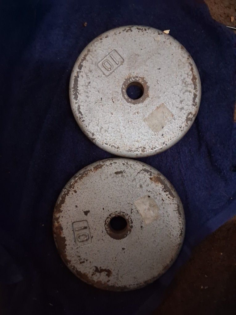2 10 Pound Weights Sold As Pair
