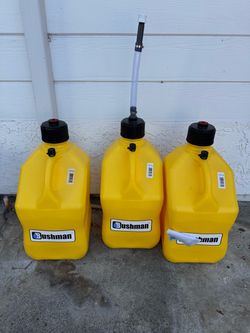 3x bushman aka VP racing diesel fuel containers 5.5 gallon each