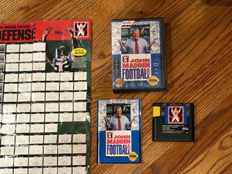 John Madden Football '93 – Sega Genesis, Complete in Box