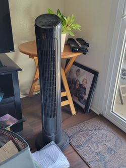 Tower fan with remote. Works well