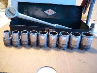 SK 12 PCs 1/2 Dr Socket Set, USA