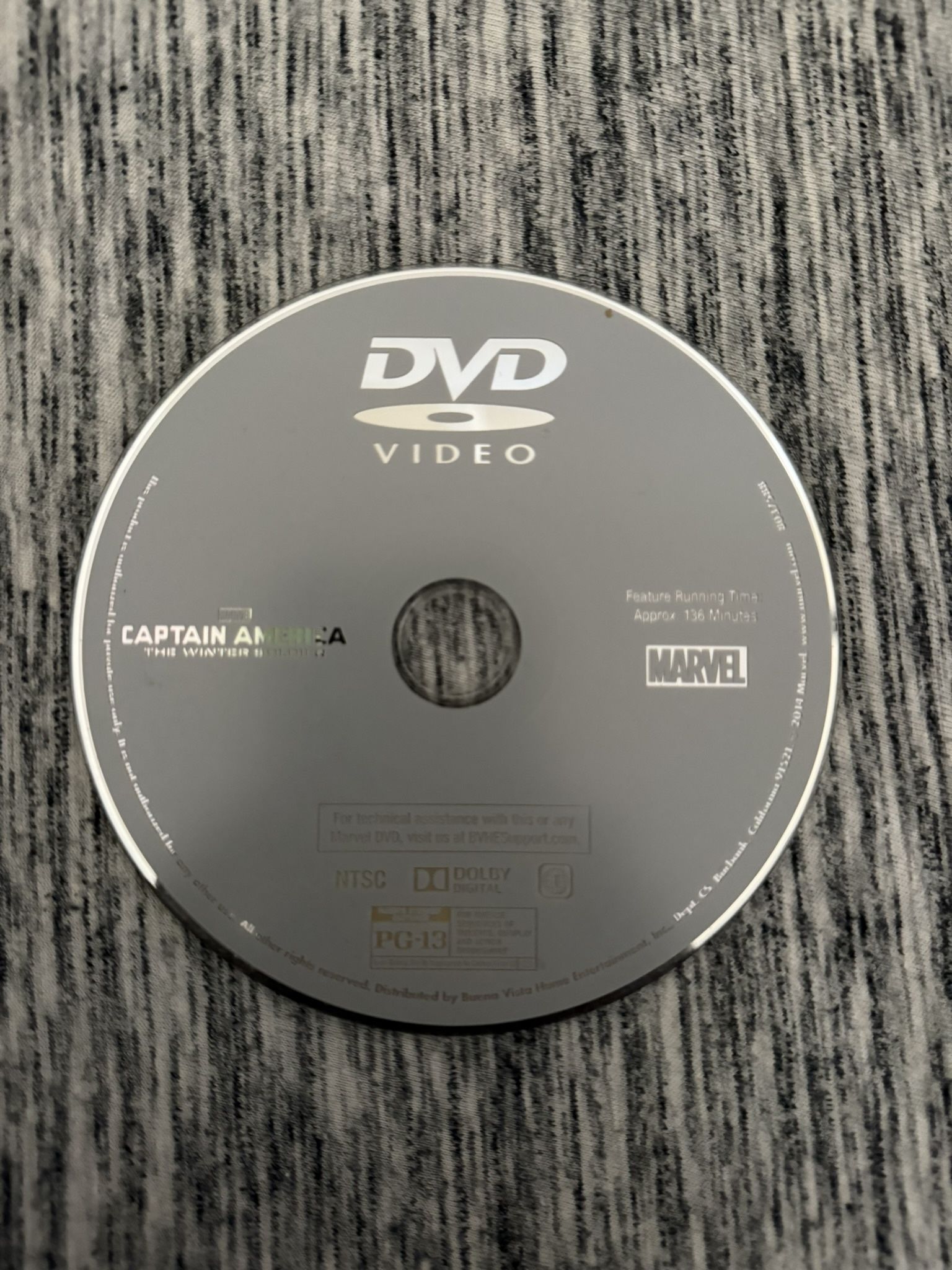Captain America: The Winter Soldier DVD