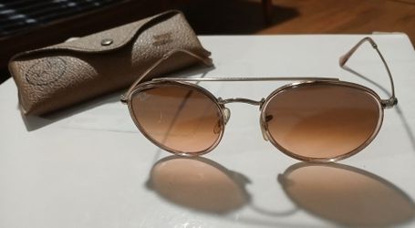 Authentic Ray-Ban Round Double Bridge Sunglasses (RB3647N) - Copper / Brown Gradient