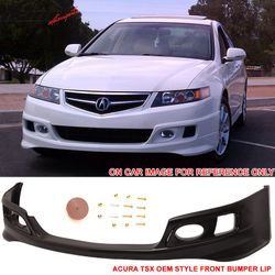 Fits 2006-2008 Acura TSX OE Factory Style Front Bumper Lip Chin Spoiler Unpainted PU