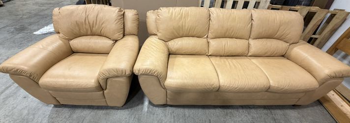 Tan Leather Couches