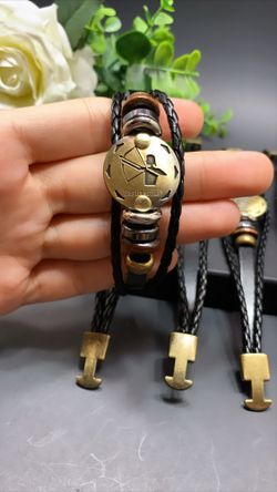 12 Constellations Multilayer Leather Bracelet, Sagittarius