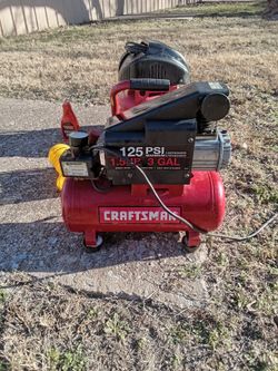 It's A Craftsman 3 Gallon 1.5 Horse 125 Psi Air Compressor It's A Craftsman 125 Psi 1.5 Got A Horse 3 Gallon It's A Craftsman Air Compressor 1.5 Horse
