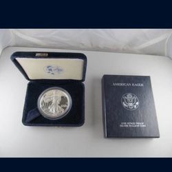 1999-P American Proof Silver Eagle in OGP -- AWESOME KEY DATE COIN!