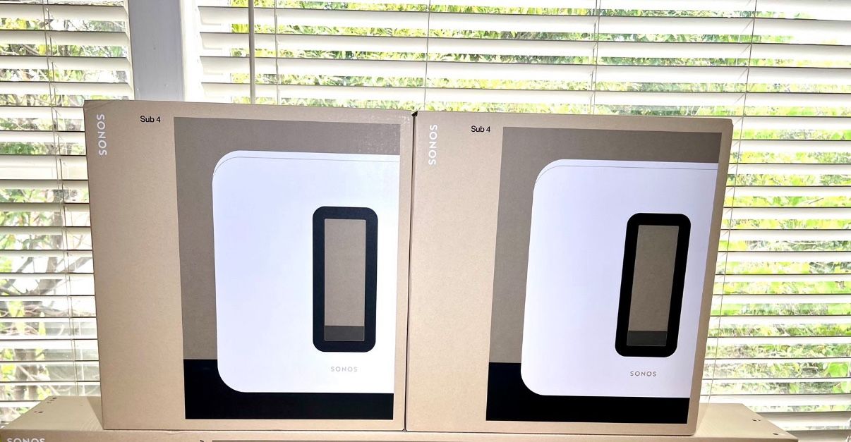 Sonos Sub 4 (White) (x2) Brand New Sealed