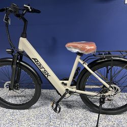 SU7 E Mountain Bike for Adults-750W Peak Motor Electric Commuter Bikes, 25MPH EBike, 36V Battery EBikes, 21-Speed Front Suspension Electric Bicycle