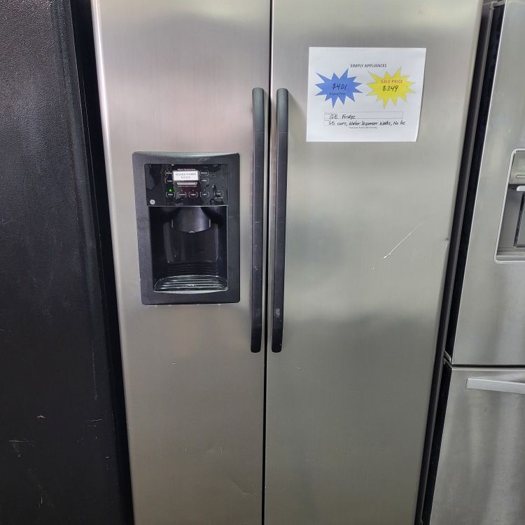 🌹 Spring Sale! GE Stainless 25 Cuft Refrigerator  - Warranty Included 
