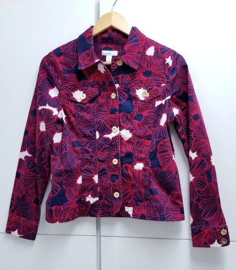 Red and Blue Charter Club Jacket