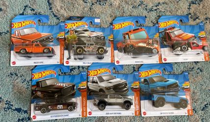 Hot wheels short card trucks