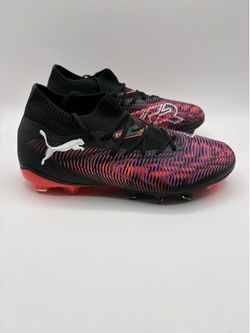 PUMA Future 8 Womens Size 7 FG Soccer Cleats Black Orange New!