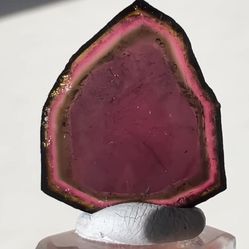 Brazilian Watermelon Tourmaline Slice