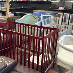 Red Baby Crib 