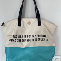 Kate Spade • Tequila Tote Bag• Rare• Beach Bag• Beach Tote-•Call To Action Tote Bag• Kate Spade