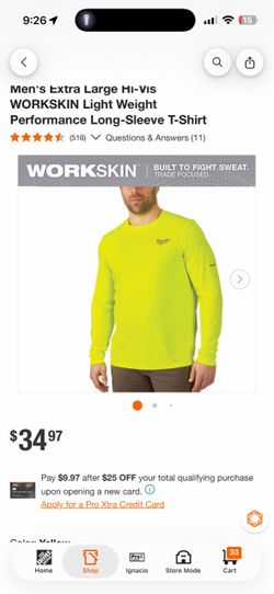 Milwaukee High vis xl shirt