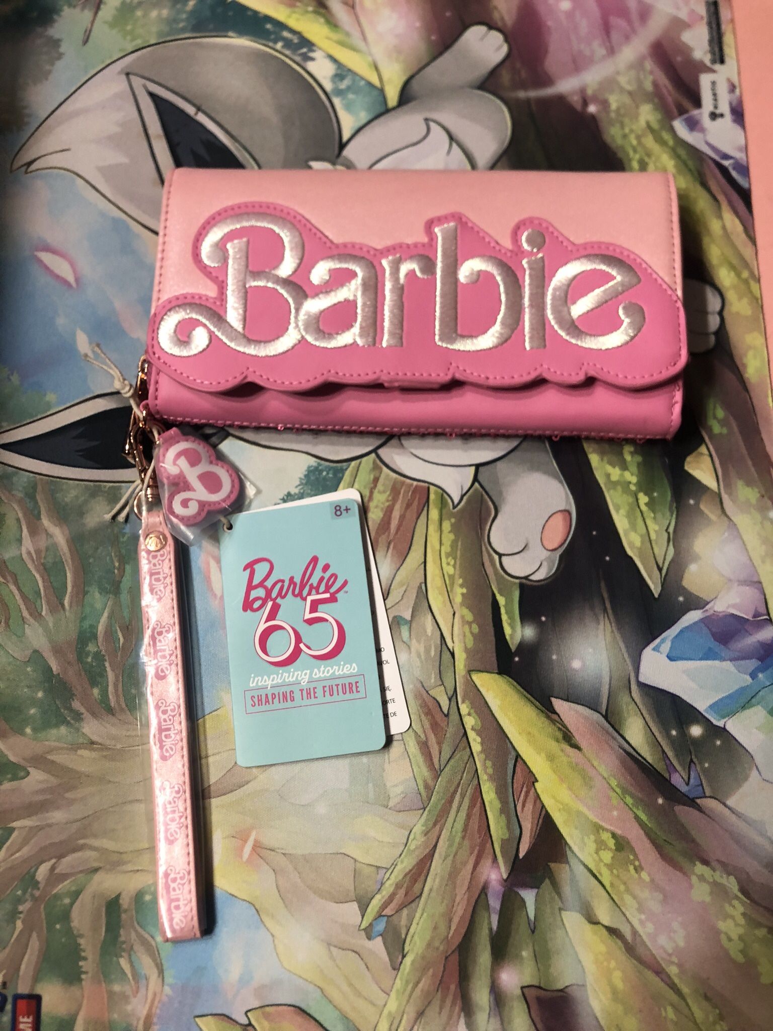Loungefly Barbie 65th Anniversary Exclusive Sequin Flap Wristlet Wallet