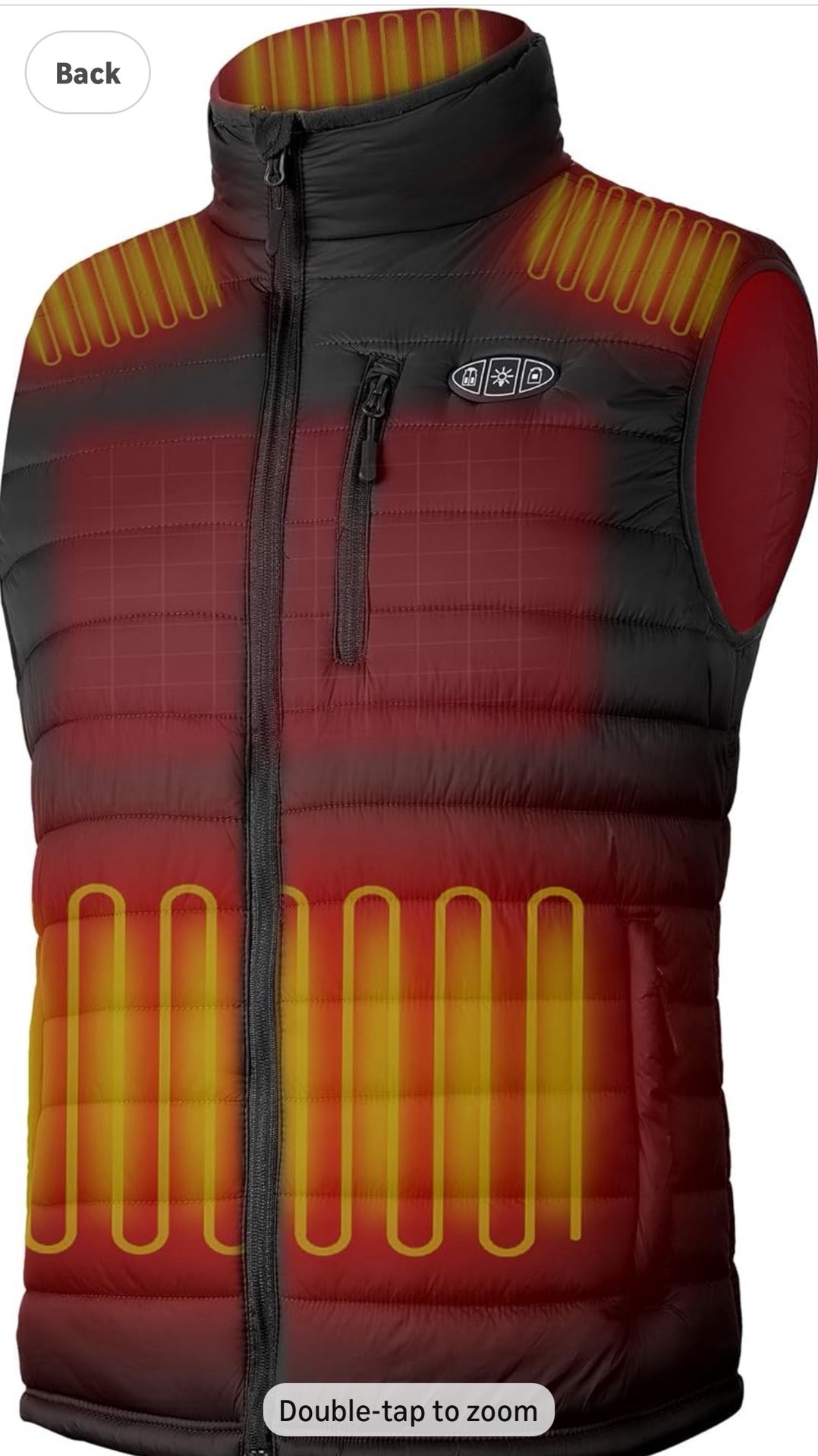 Mens Heated Vest With Battery Pack Included, Lightweight Quilted Puffer Cycling Vests with Smart Control
