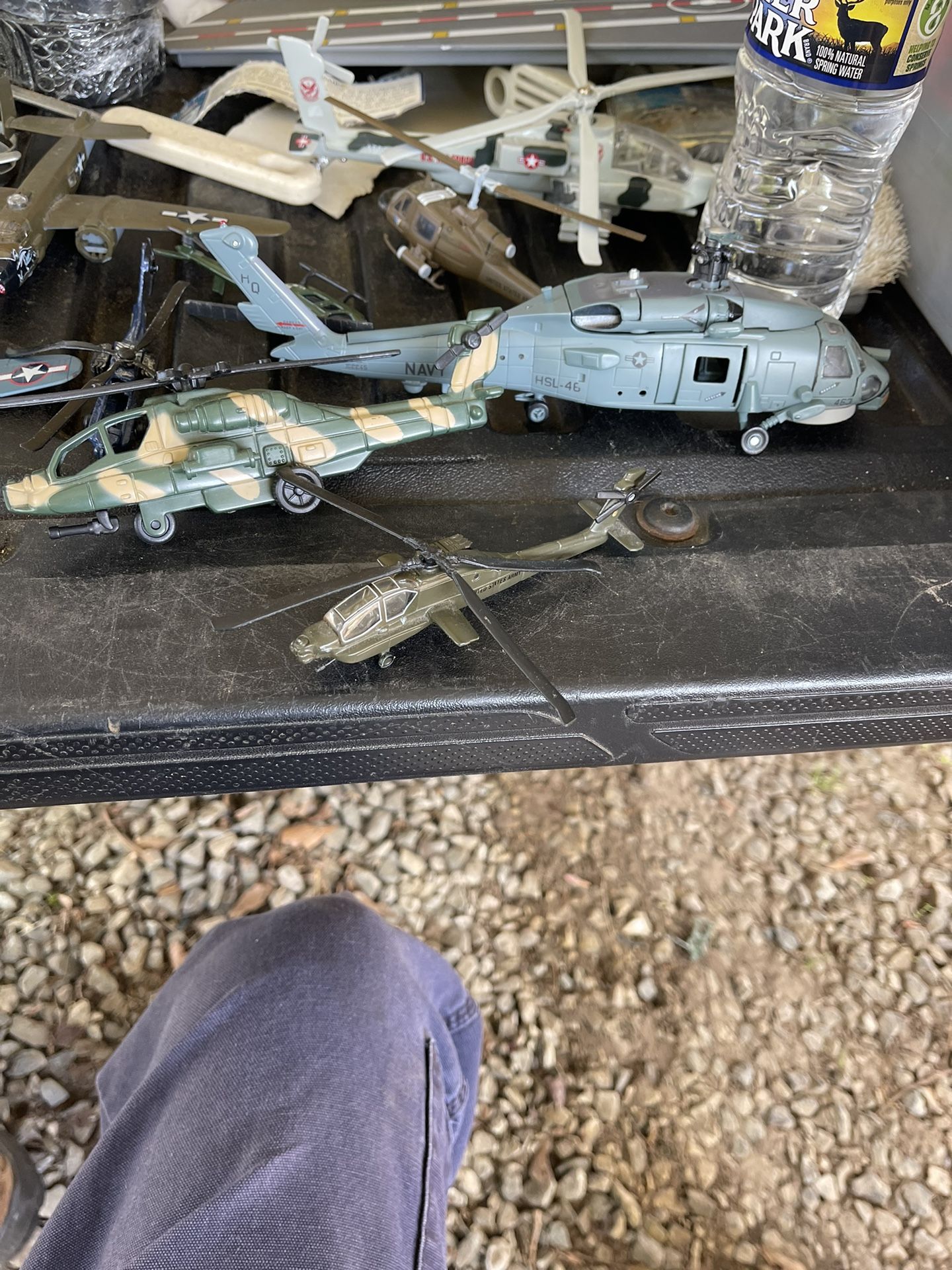 A Lot Of Military Planes And Helicopters Make Offer