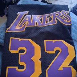 Magic Johnson Mitchell And Ness XL Hardwood Classic Jersey 