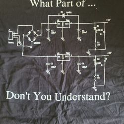 Funny XL Black Circuit Diagram T-Shirt