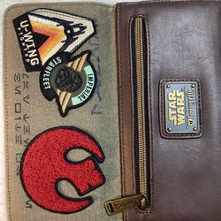Star Wars Loungefly Starfleet U-Wing Fighter OG Heart Logo Wallet